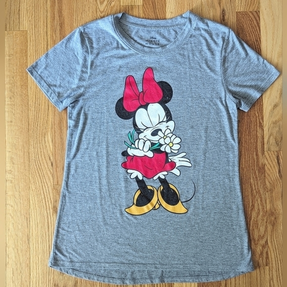 Disney Minnie‎ Mouse Holding Daisies Vintage Disney T-Shirt, Minnie Mouse Tee, S - Picture 3 of 8